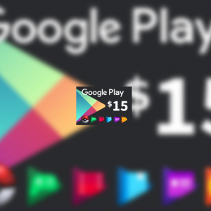 Google Play USD 15 Gift Card US