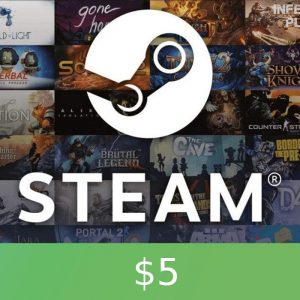 Steam Gift Card $5 Global Activation Code