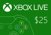 XBOX Live USD 25 Prepaid Card US