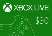 XBOX Live $30 Prepaid Card US